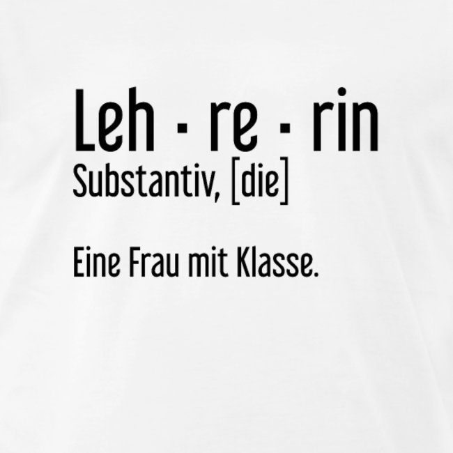 Lehrerin Design